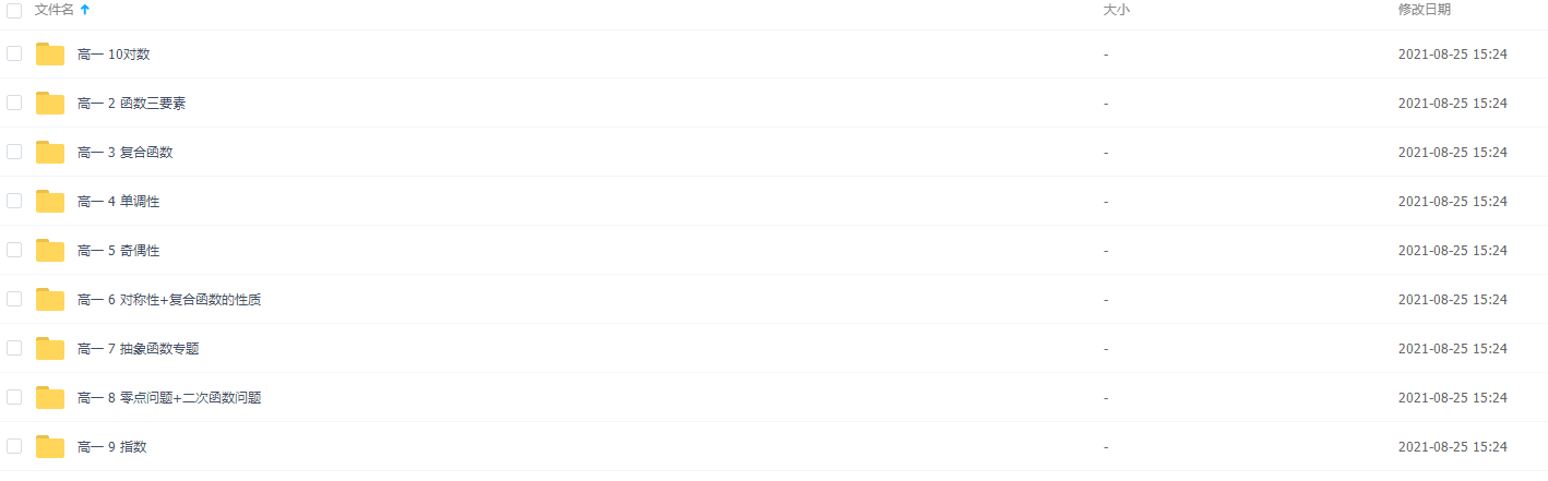 呆哥高中数学系列课程必修一视频精品课程知识点总结整理插图