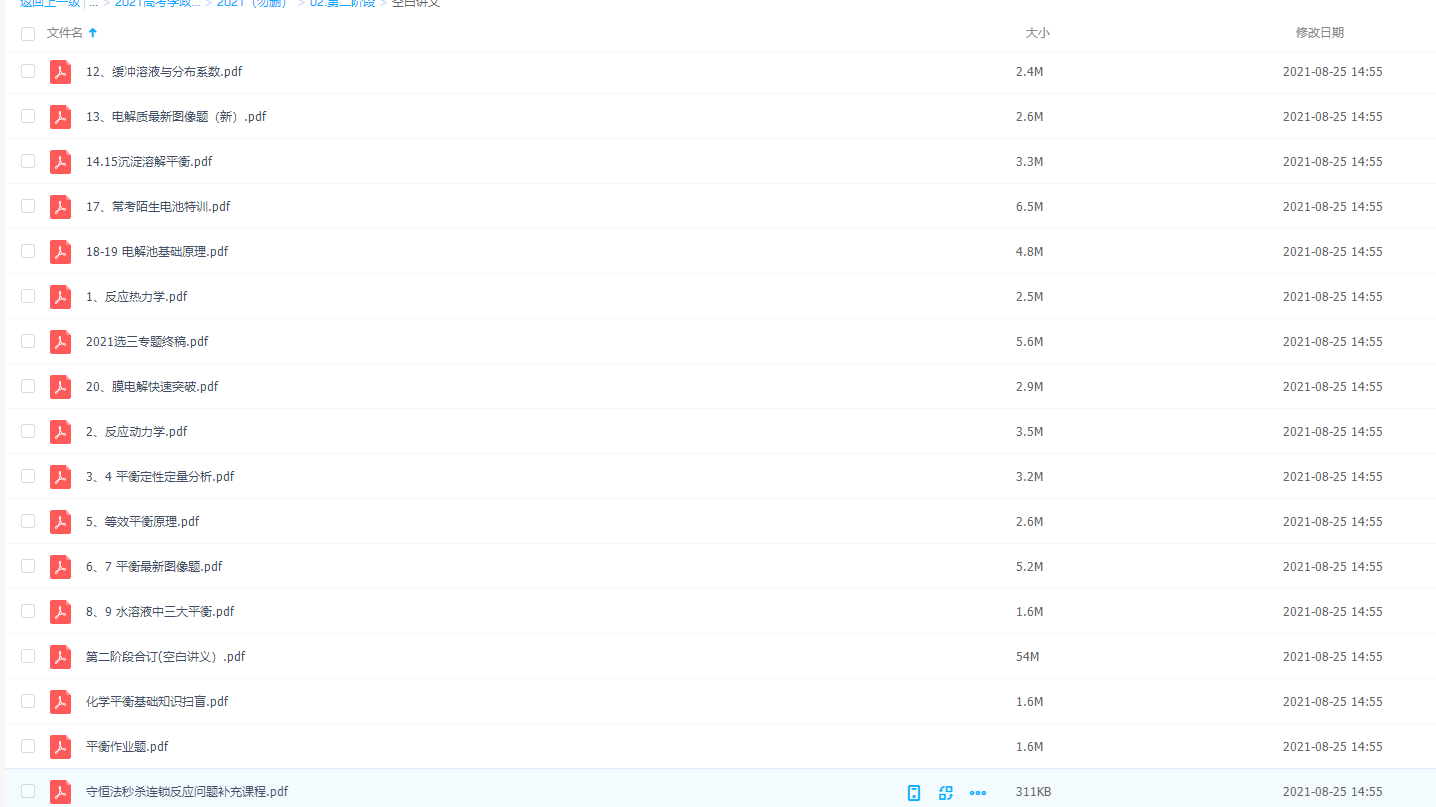 2021高考李政高考化学第二阶段视频讲义整理合集资料插图1