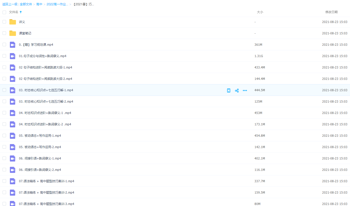 作业帮2021牟恩伯英语高一冲顶班全面知识点考点讲解分析插图2
