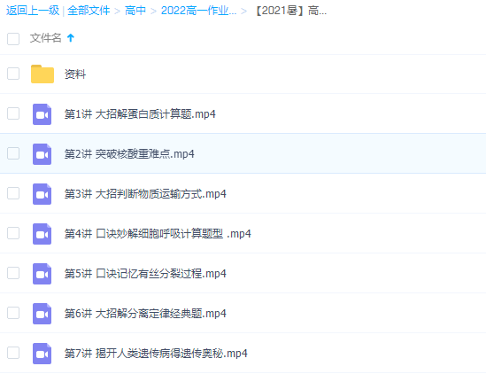 作业帮2021张元振高一生物尖端班知识点讲义视频整理资源插图1 作业帮2021张元振高一生物尖端班知识点讲义视频整理资源插图1