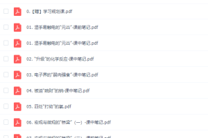 作业帮2021康冲化学高一尖端班（必修1）暑假班学习资料