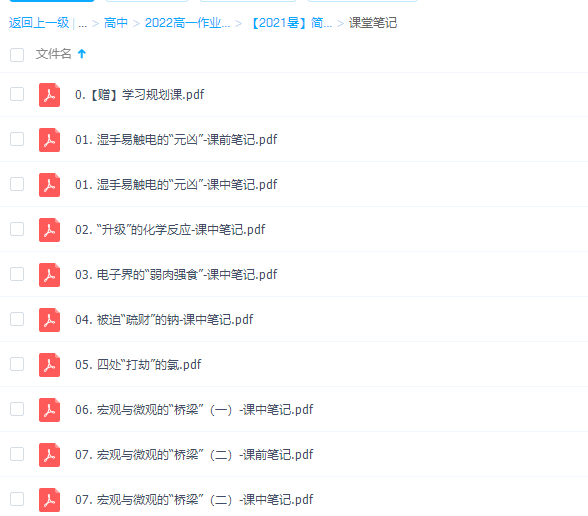作业帮2021康冲化学高一尖端班（必修1）暑假班学习资料插图