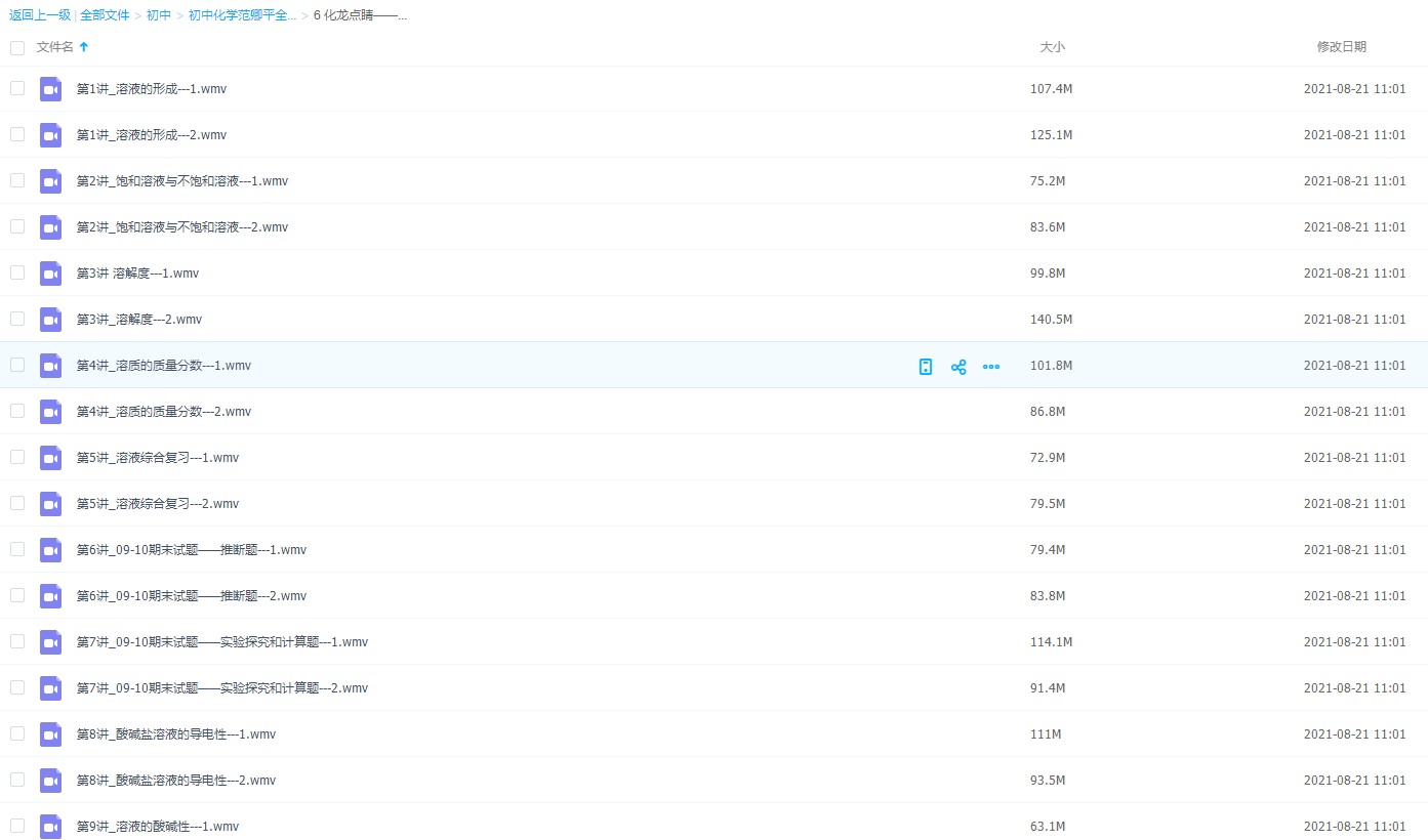 初中化学范卿平全套视频+讲义化龙点睛中考夺分实力突破（下）插图