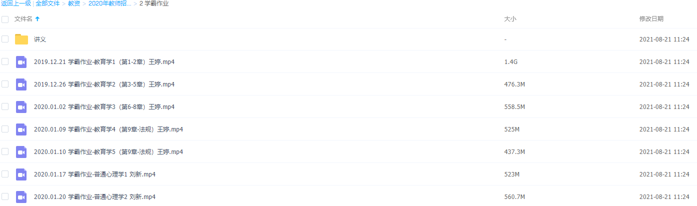 2020年教师招聘笔试系统班(全国班)理论精讲学霸作业插图1 2020年教师招聘笔试系统班(全国班)理论精讲学霸作业插图1