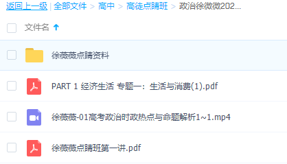 高途点睛班-政治徐微微2021高考生活经济哲学知识手册插图1