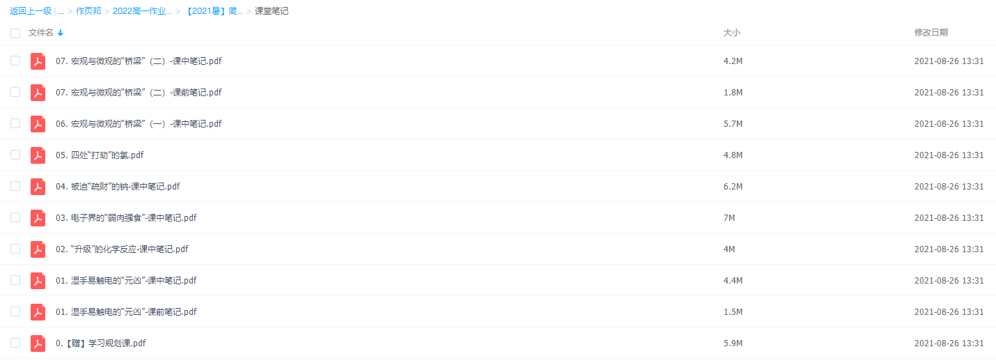 2021作业帮高一康冲化学暑假尖端班(必修1)插图 2021作业帮高一康冲化学暑假尖端班(必修1)插图