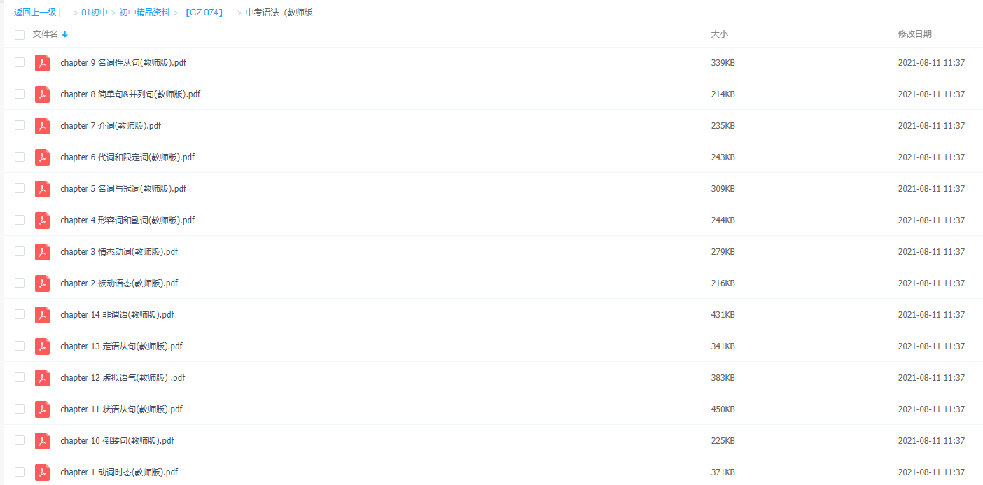 睿丁英语语法(初中)PDF插图