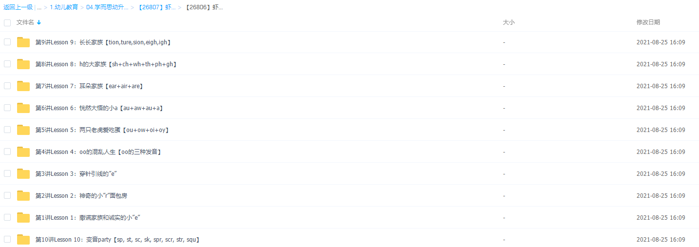 虾米语音课堂—杨雅静自然拼读1级+2级插图 虾米语音课堂—杨雅静自然拼读1级+2级插图
