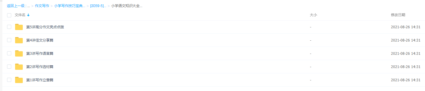 学而思小学语文知识大全 ——小学写作技插图 学而思小学语文知识大全 ——小学写作技插图