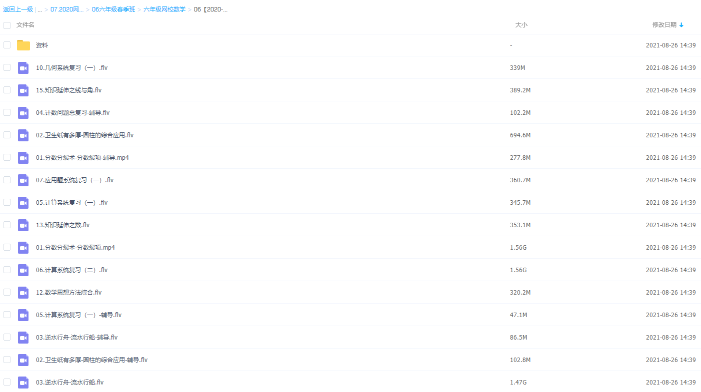学而思一鸣小学六年级数学2020春季目标A+班课程插图2