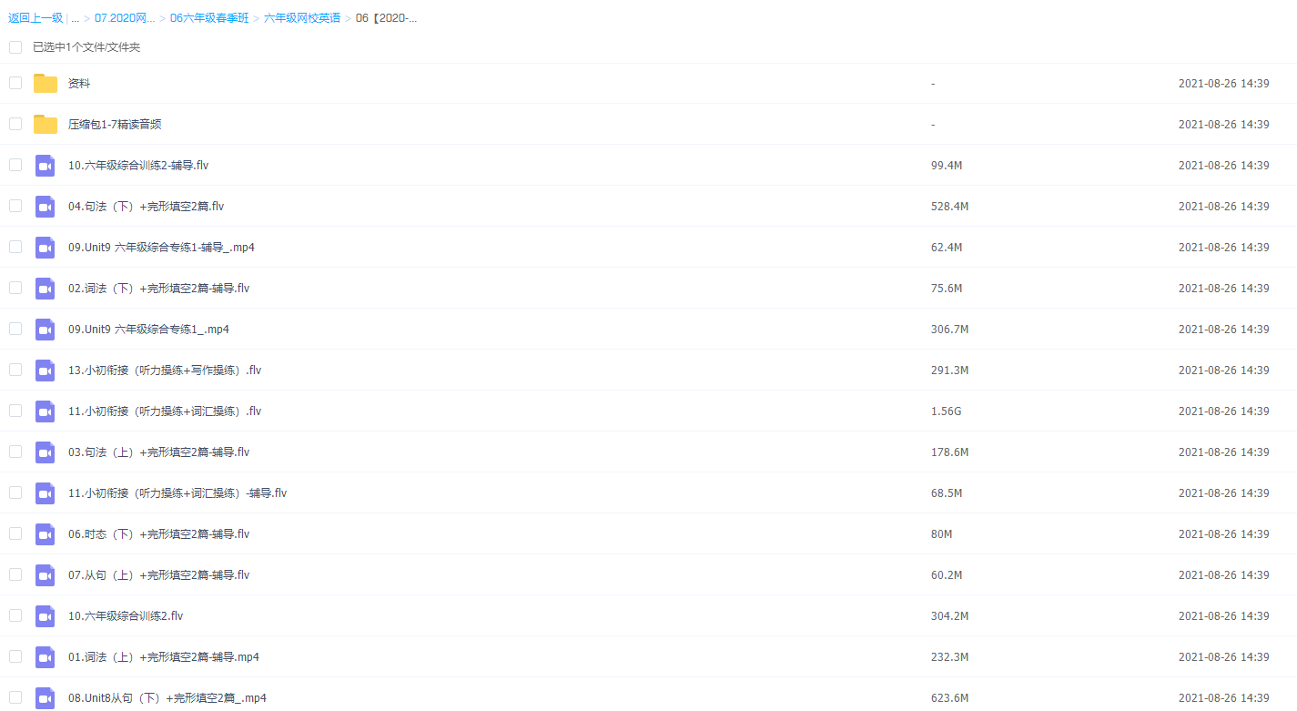 2020学而思六年级(闫功瑾)双优英语直播目标A+班插图2 2020学而思六年级(闫功瑾)双优英语直播目标A+班插图2