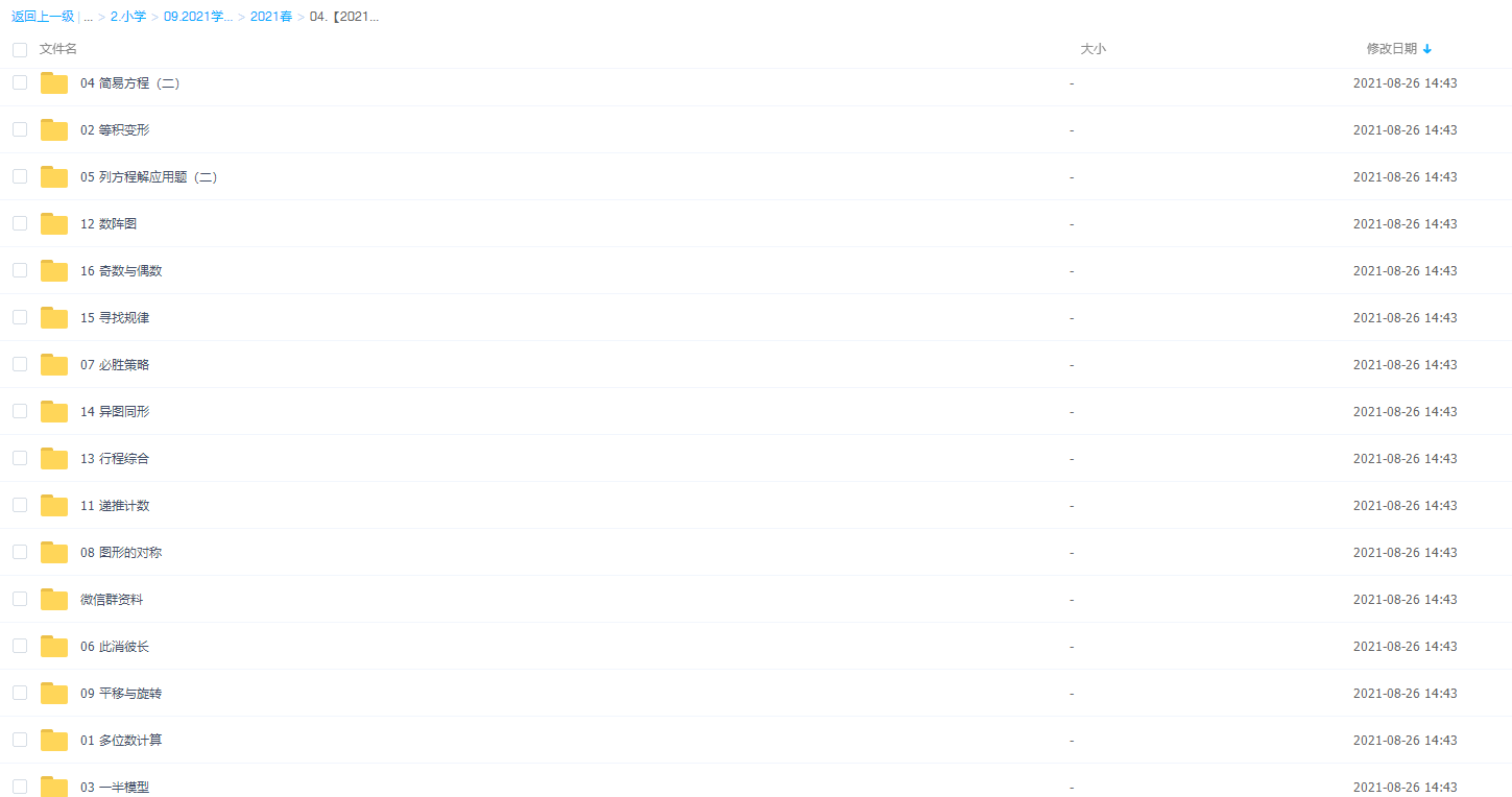 2021学而思四年级数学王睿春季培训班插图