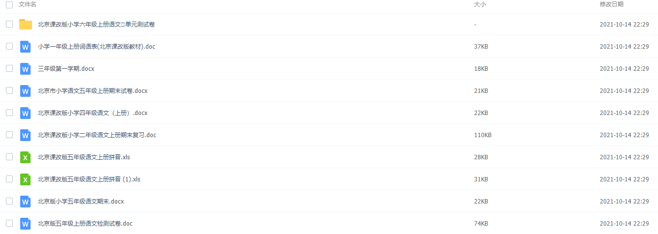 小学1-6年级语文知识点归纳插图1