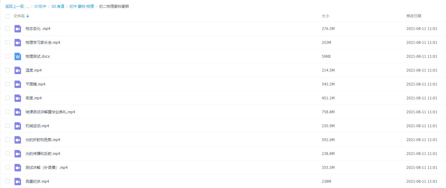 姜牧-有道精品课 初二物理暑期班插图