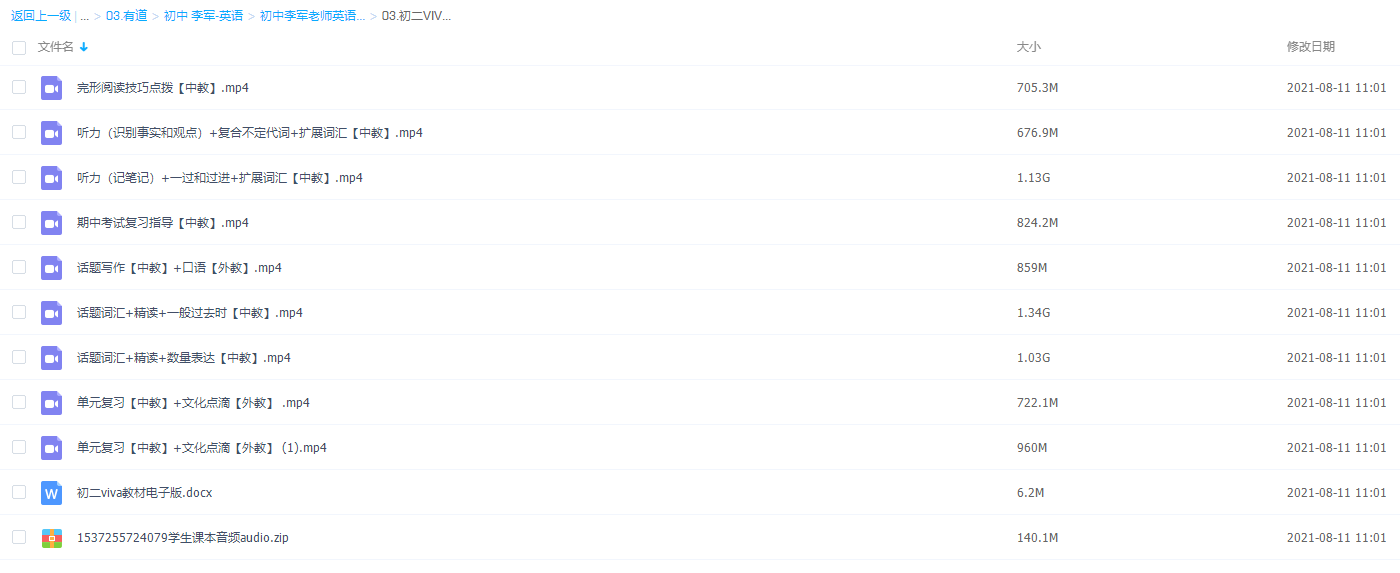 有道精品课初二VIVA英语秋季系统班插图 有道精品课初二VIVA英语秋季系统班插图