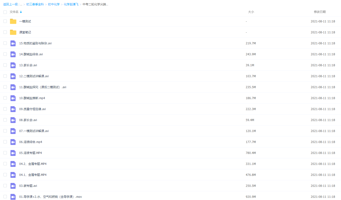 作业帮-中考二轮化学尖端培优班1(赵潇飞)插图1 作业帮-中考二轮化学尖端培优班1(赵潇飞)插图1