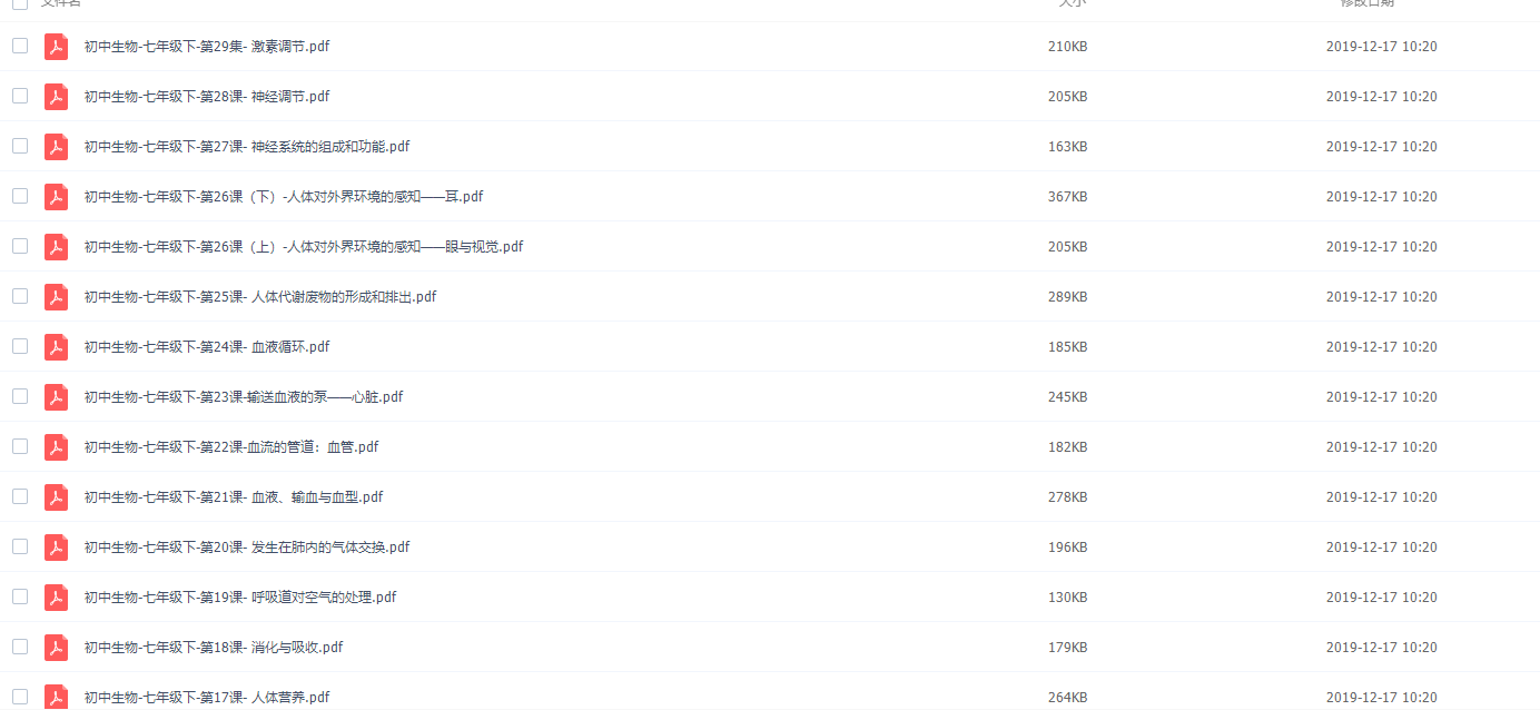 初中生物核心素养七八年级完结讲义音频课程插图2