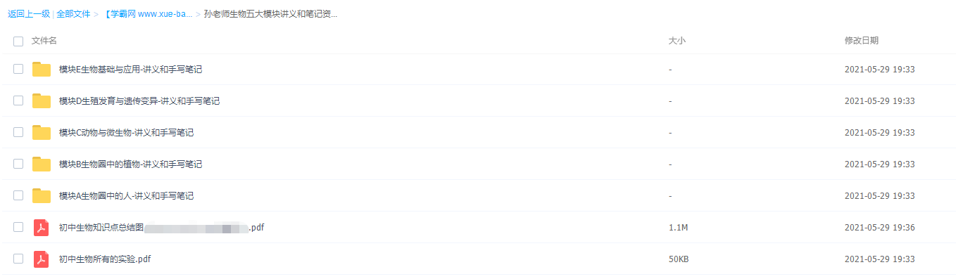 2021有道孙佳佳初中生物五大模块全插图2 2021有道孙佳佳初中生物五大模块全插图2