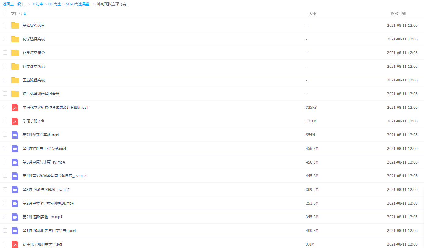 高途2020中考化学冲刺班张立琛【完结】插图2