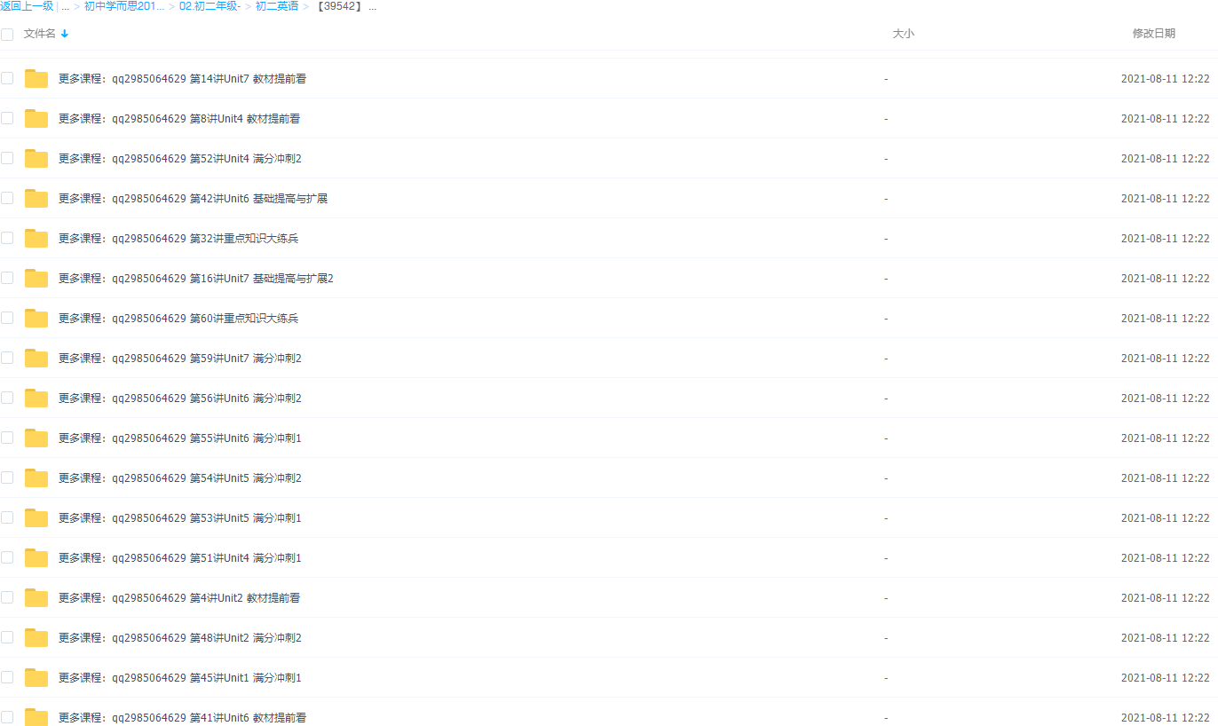 【39542】 新初二英语年卡尖子班（上海牛津版）朱平-60讲插图1