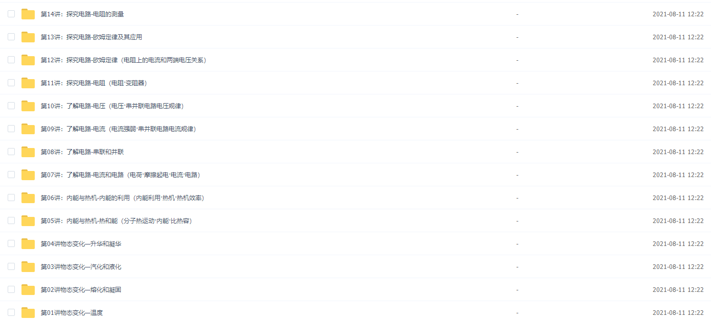 【39786】新初三物理年卡超常班（沪科版）插图