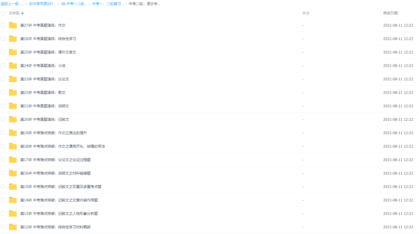 中考二轮：语文专题突破冲刺满分班【王帆 16讲】插图