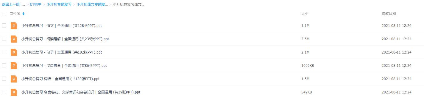 小升初总复习语文习题课件全国通用插图 小升初总复习语文习题课件全国通用插图