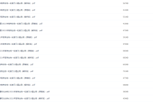 2021年高考生物一轮复习小题必刷