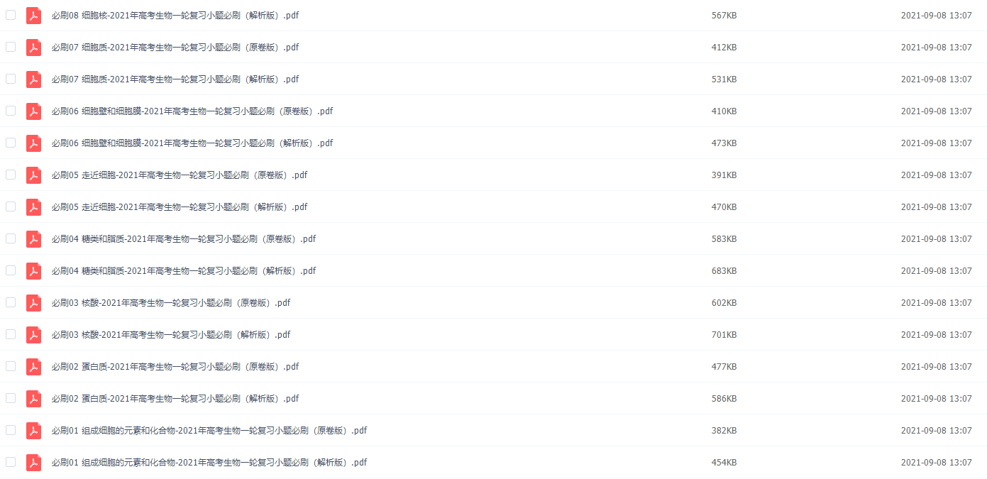 2021年高考生物一轮复习小题必刷插图 2021年高考生物一轮复习小题必刷插图