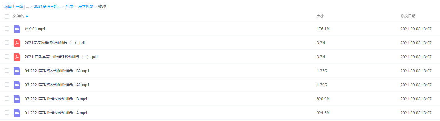 2021乐学高考物理权威预测卷视频课程插图 2021乐学高考物理权威预测卷视频课程插图