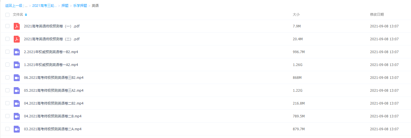 2021乐学高考英语权威预测卷视频课程插图