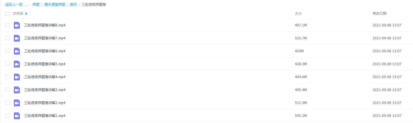 2021腾讯课堂乘风三轮绝密押题卷插图
