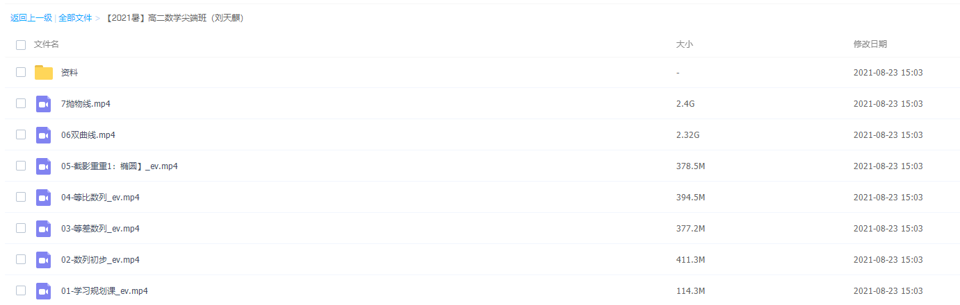 作业帮刘天麒2021暑假高二数学暑假尖端班课程视频（更新中）插图1