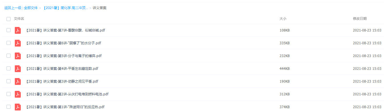 2021暑假班化学林森高二冲顶班视频课程插图2