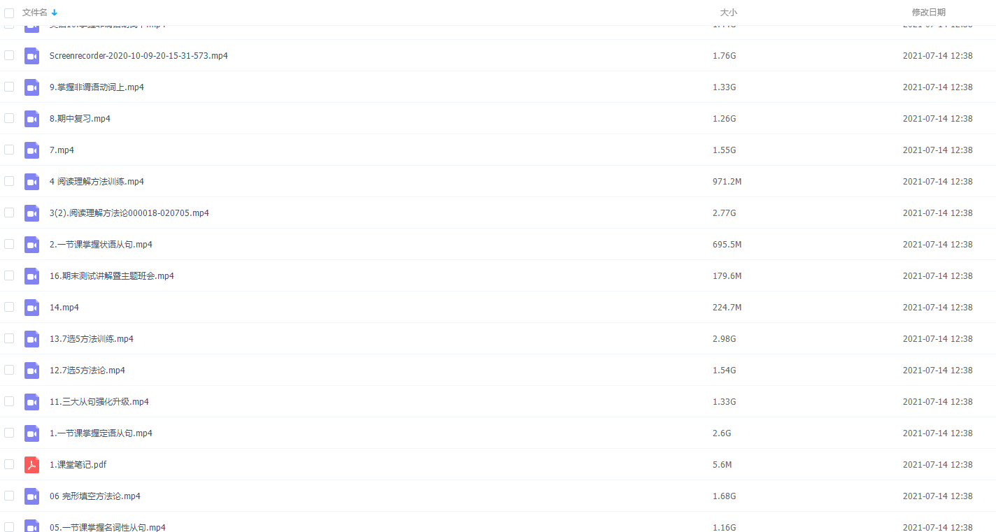 2021文煦刚英语高三秋季班文哥语法培训视频课程插图
