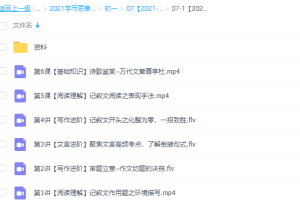 学而思2021杨林初一语文阅读写作直播班完结