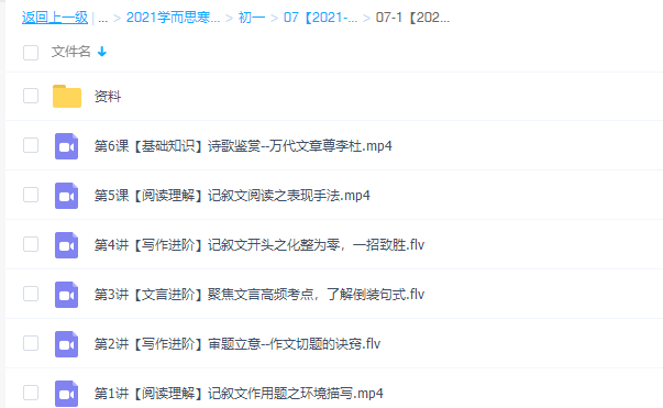 学而思2021杨林初一语文阅读写作直播班完结插图