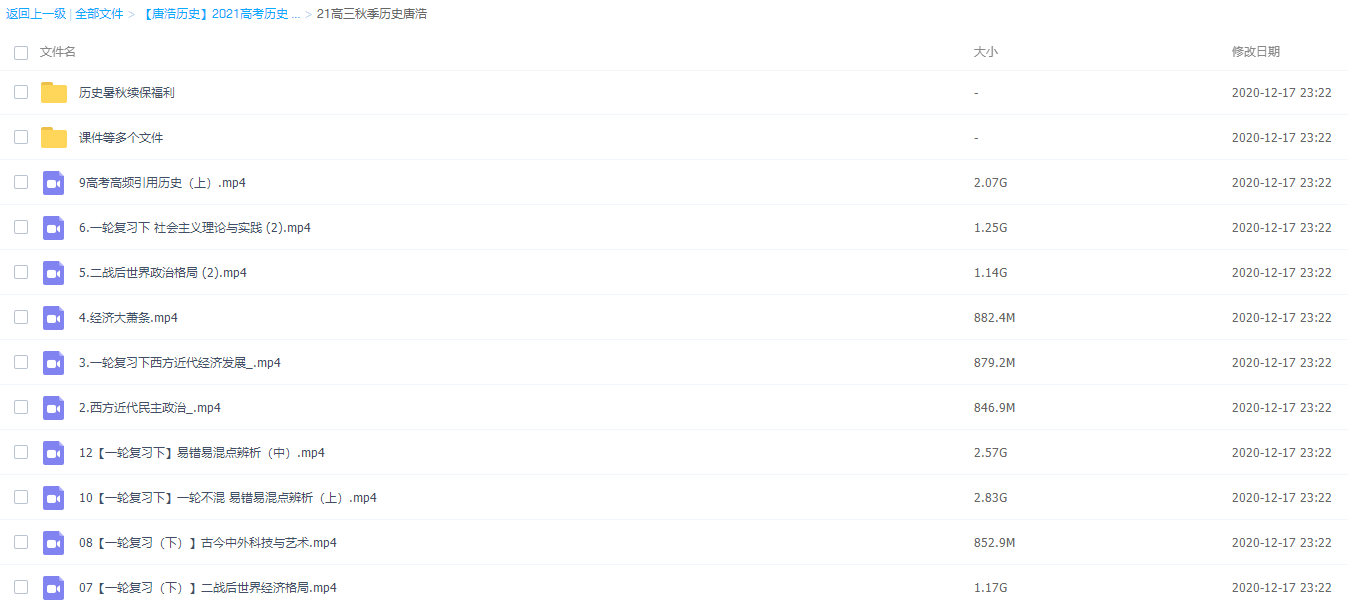 2020唐浩高考历史一轮复习署期系统班视频课程插图1 2020唐浩高考历史一轮复习署期系统班视频课程插图1