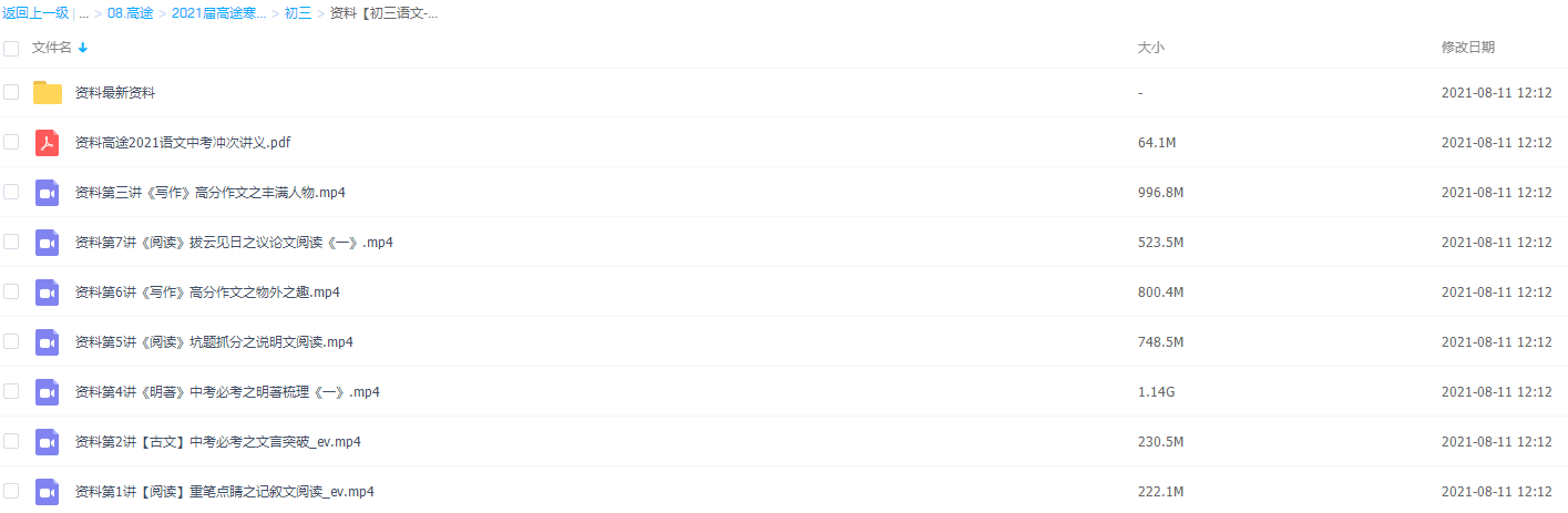 2021高途初三中考许天翼语文寒假班初中视频课程插图1 2021高途初三中考许天翼语文寒假班初中视频课程插图1