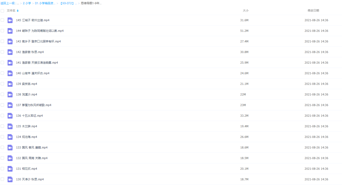 思维导图学1-9年级古诗小学初中语文视频课程插图