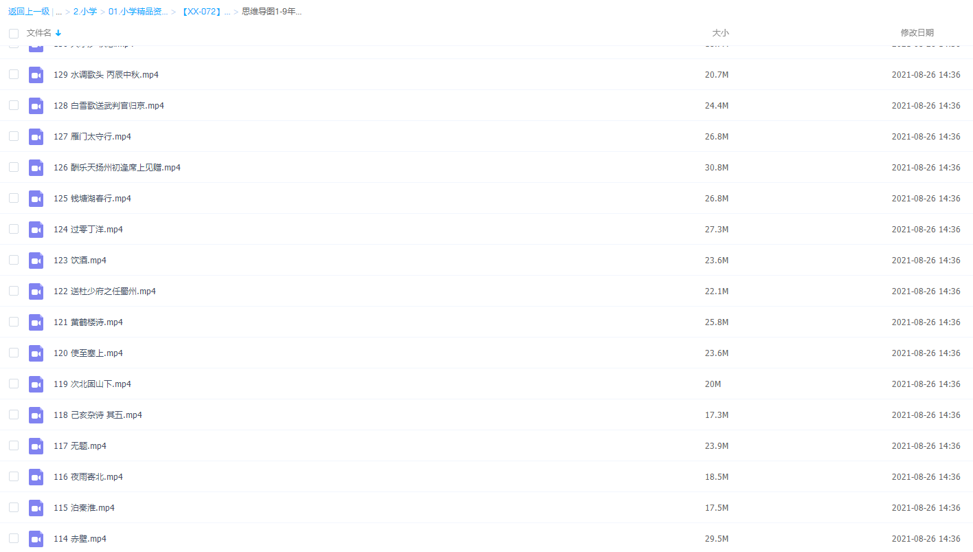 思维导图学1-9年级古诗小学初中语文视频课程插图1