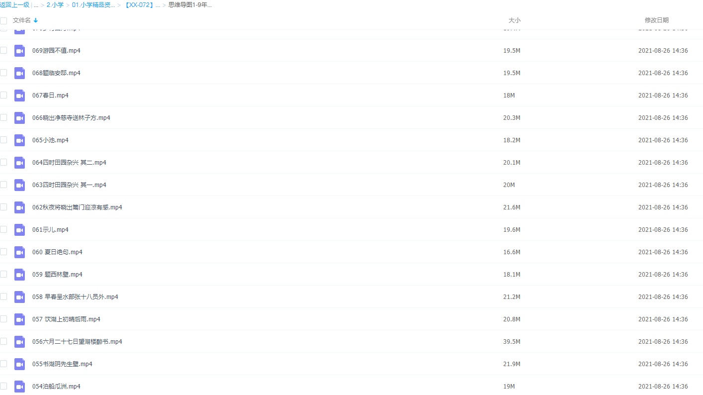 思维导图学1-9年级古诗小学初中语文视频课程插图4