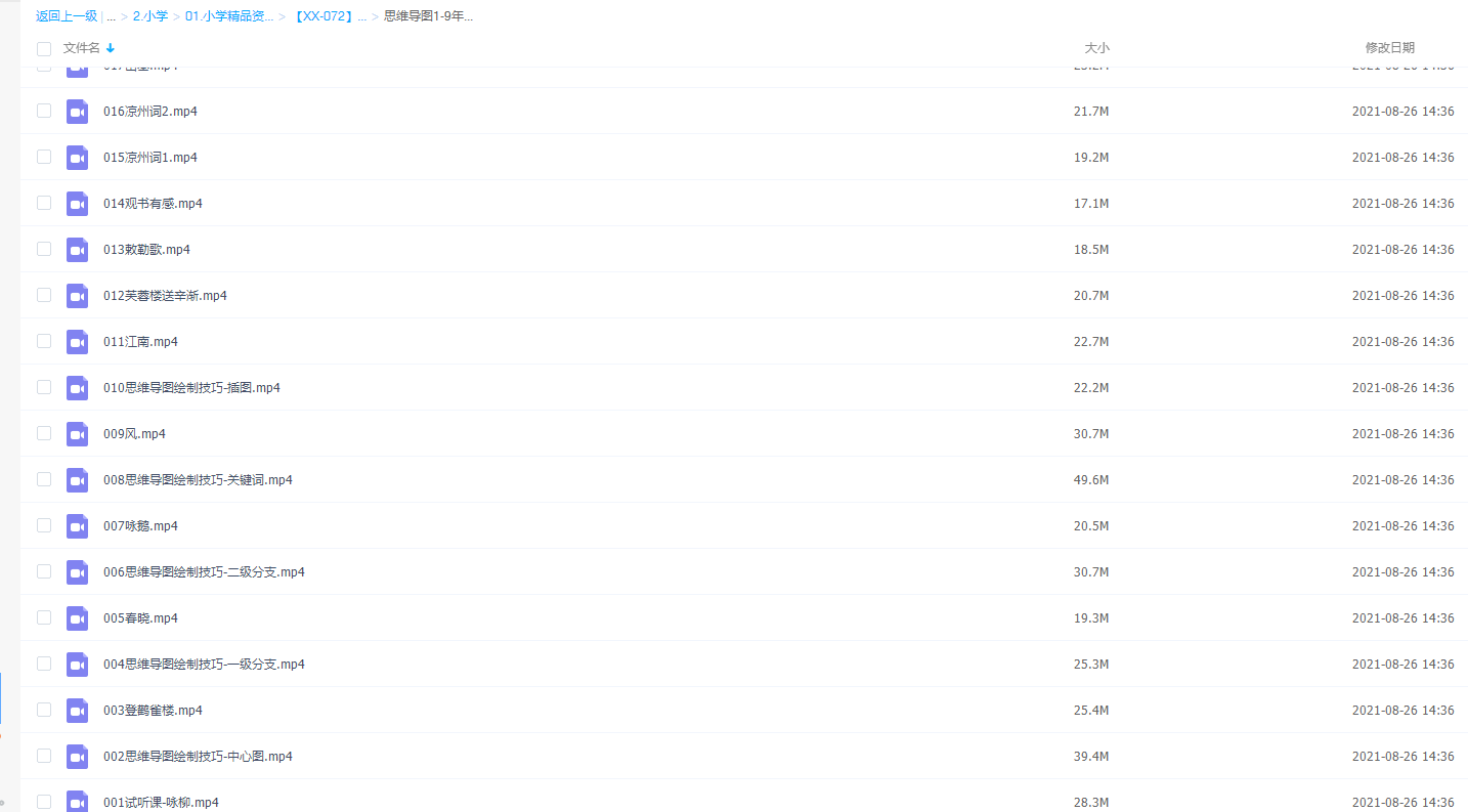 思维导图学1-9年级古诗小学初中语文视频课程插图6