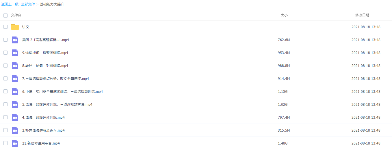 2022高中语文视频课程乘风基础能力完结插图 2022高中语文视频课程乘风基础能力完结插图