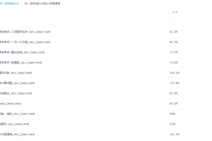 傲德初一数学满分冲刺初中数学视频全套课程