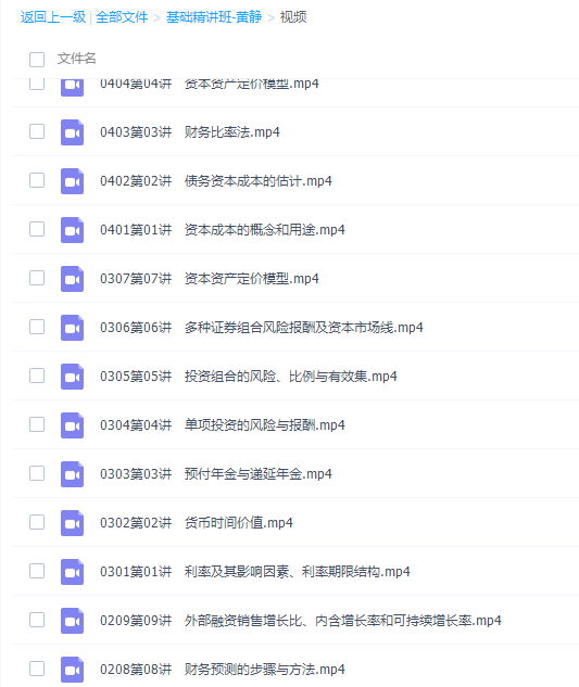 黄静CPA注会教材财管-基础精讲班插图2 黄静CPA注会教材财管-基础精讲班插图2
