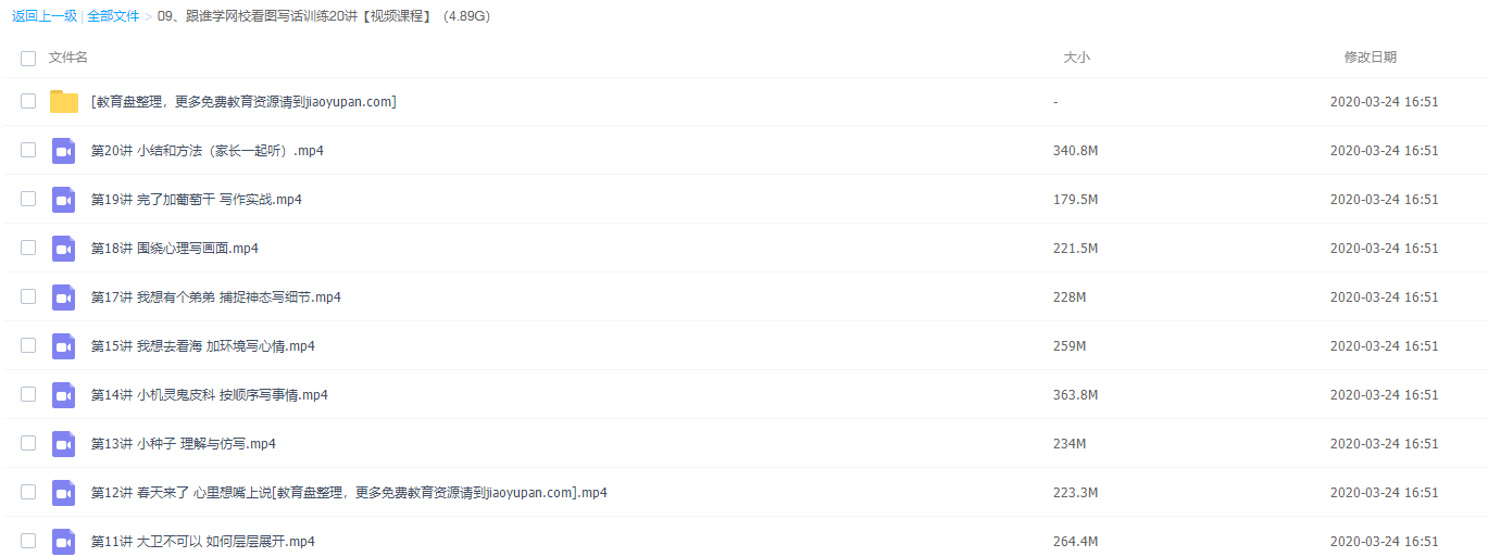 跟谁学小学生看图写话训练20讲全套视频插图