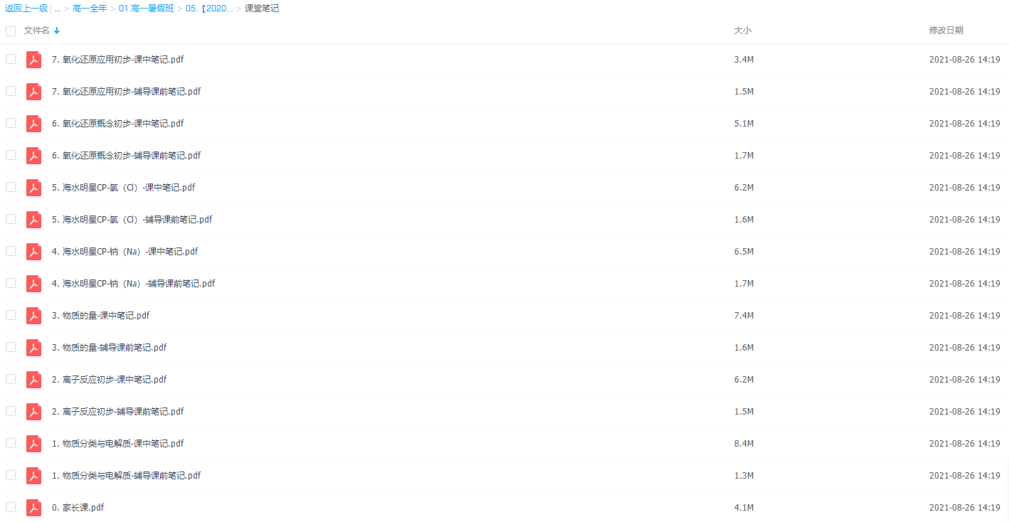 作业帮林森2020暑高一化学尖端班视频课程插图2