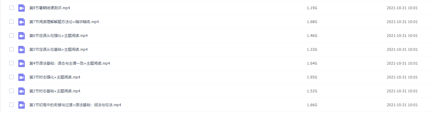 2021乐学付煊屿高一英语年暑期视频插图 2021乐学付煊屿高一英语年暑期视频插图