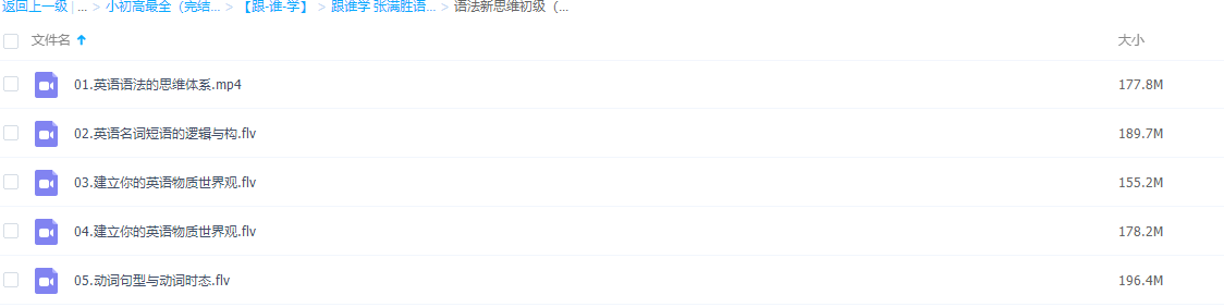 跟谁学张满胜英语初级语法新思维完结视频课程插图 跟谁学张满胜英语初级语法新思维完结视频课程插图